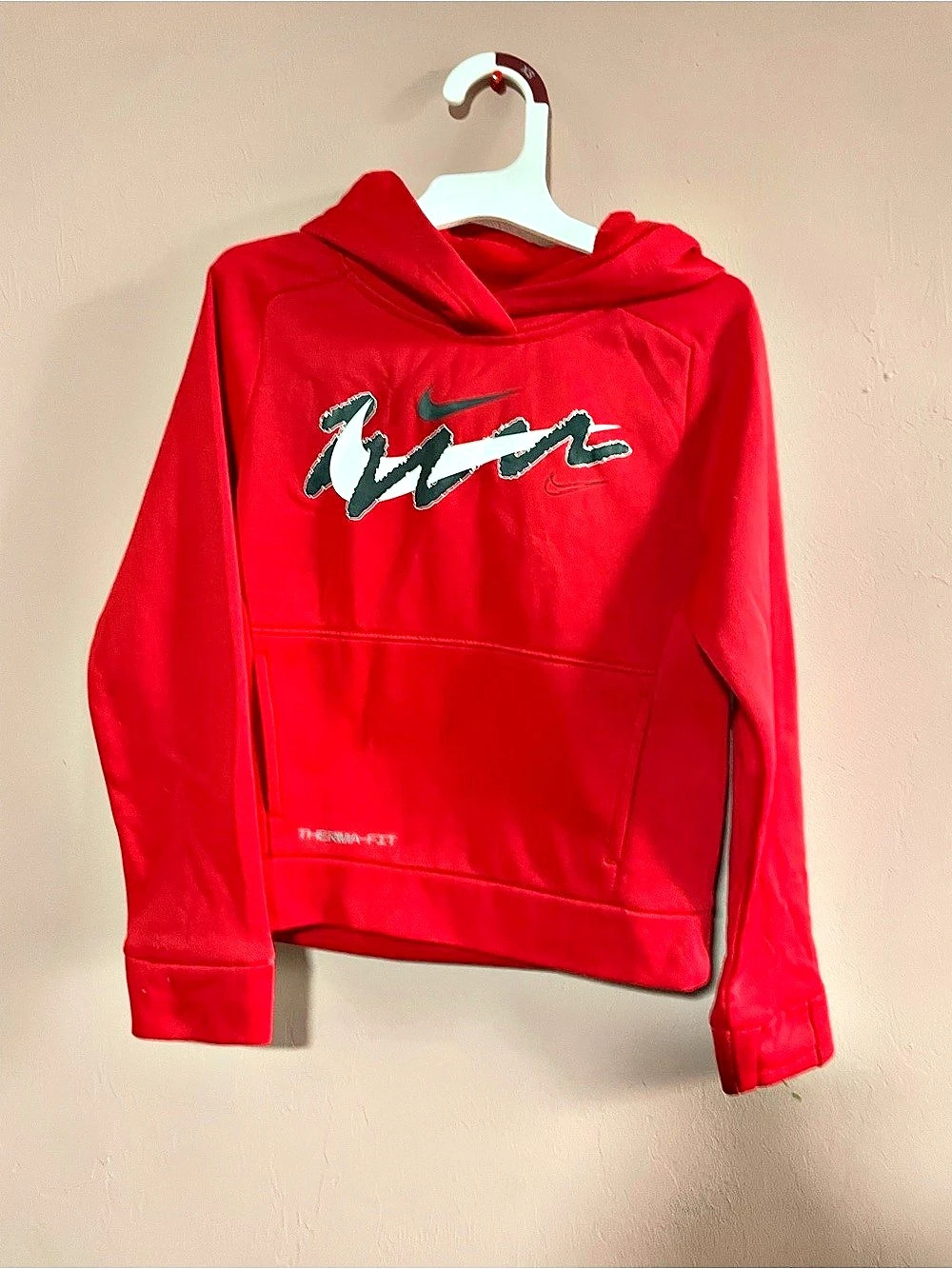 Nike Therma-FIT Graphic Hoodie Red Boys 4-5T